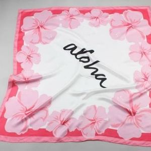 RARE kate spade hawaii exclusive silk aloha scarf